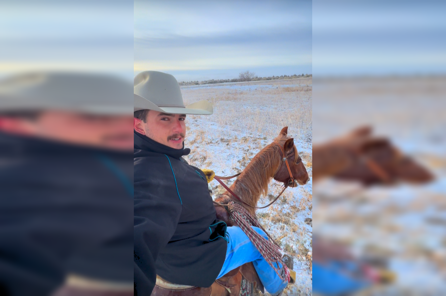 Rotina de pecuária no Wyoming